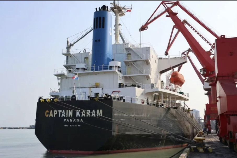 封关后首单！中国化学工程首船大宗货物中转业务落地海南自贸港