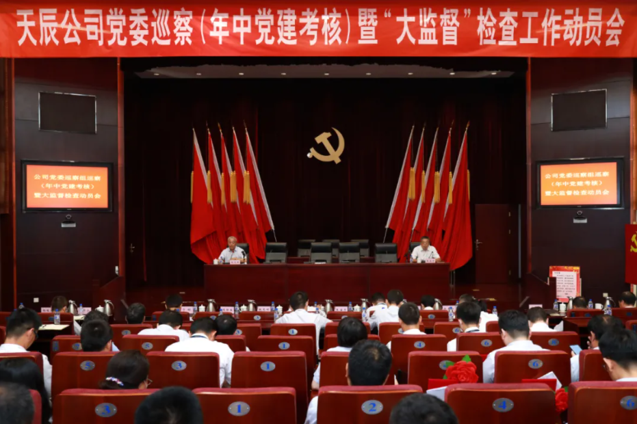 天辰公司召开党委巡察(年中党建考核)暨“大监督” 检查工作动员会