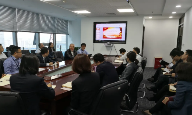 天辰公司赵光明赴北京分公司调研指导工作并作专题党课