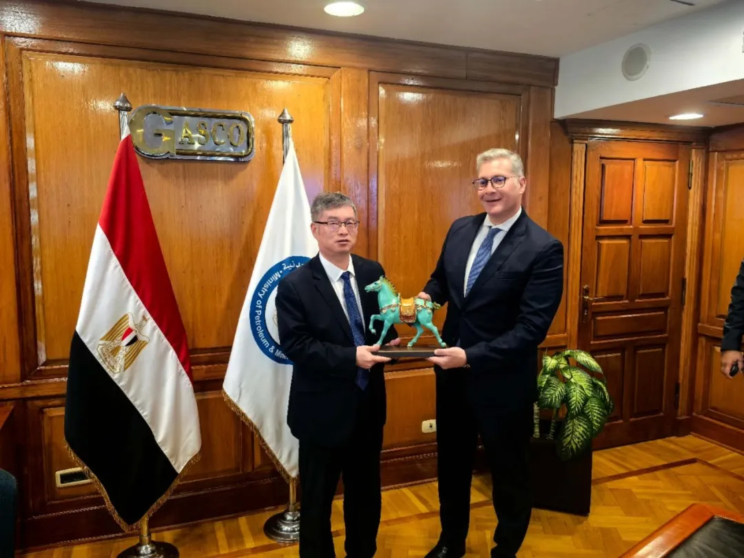 Guo Guihe Meets with Karim Badawi, Egyptian Minister of Petroleum and Mineral Resources, in Egypt and Conducts Research and Guidance at the African Regional Headquarters